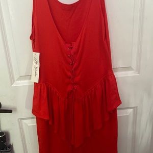red tie dress